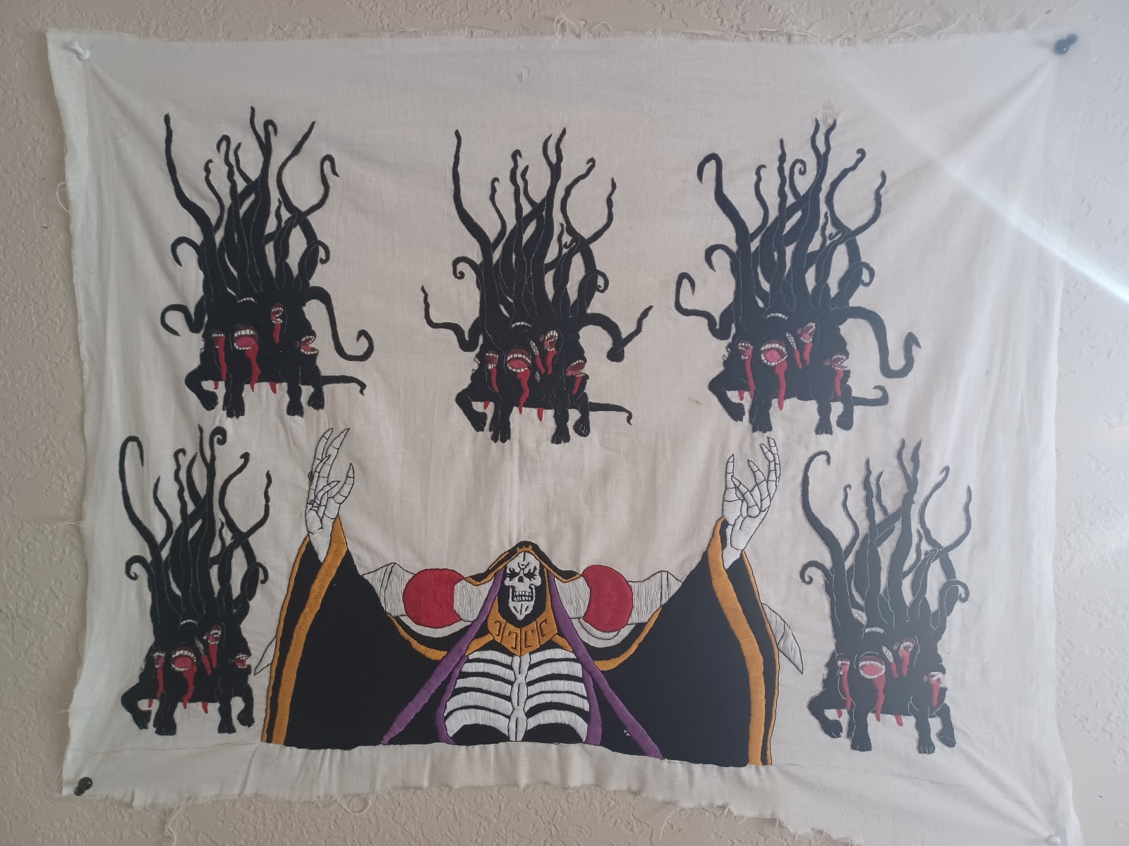 Overlord anime embroidery piece