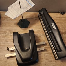 Vintage Desk Supplies (Receipt Holder Spike and 2 and 3 Hole Punchers)