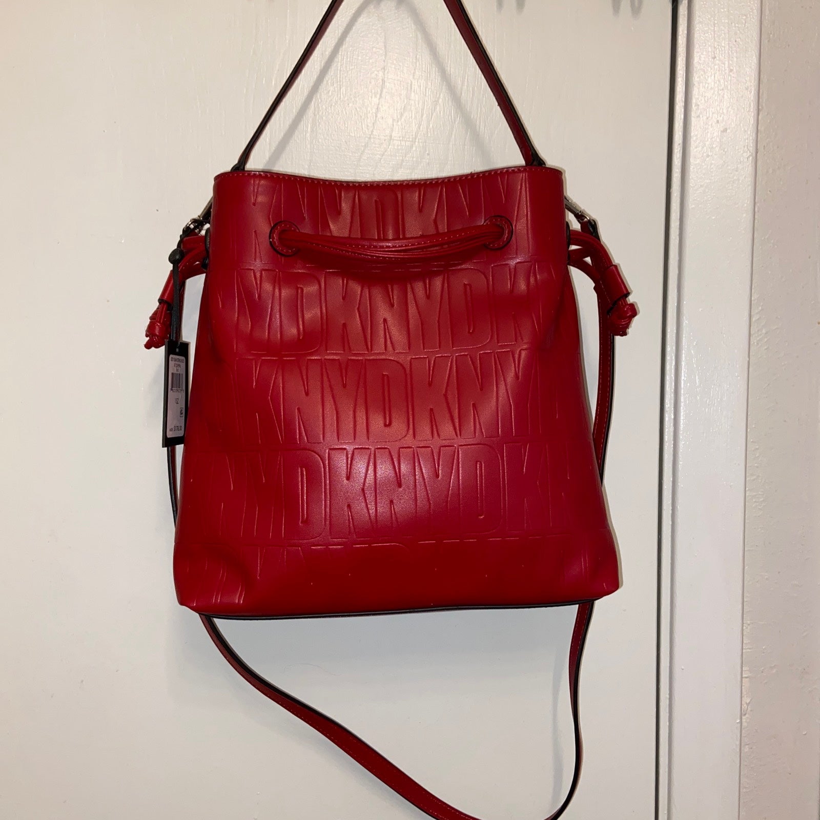 Dkny jude drawstring bucket bag sale
