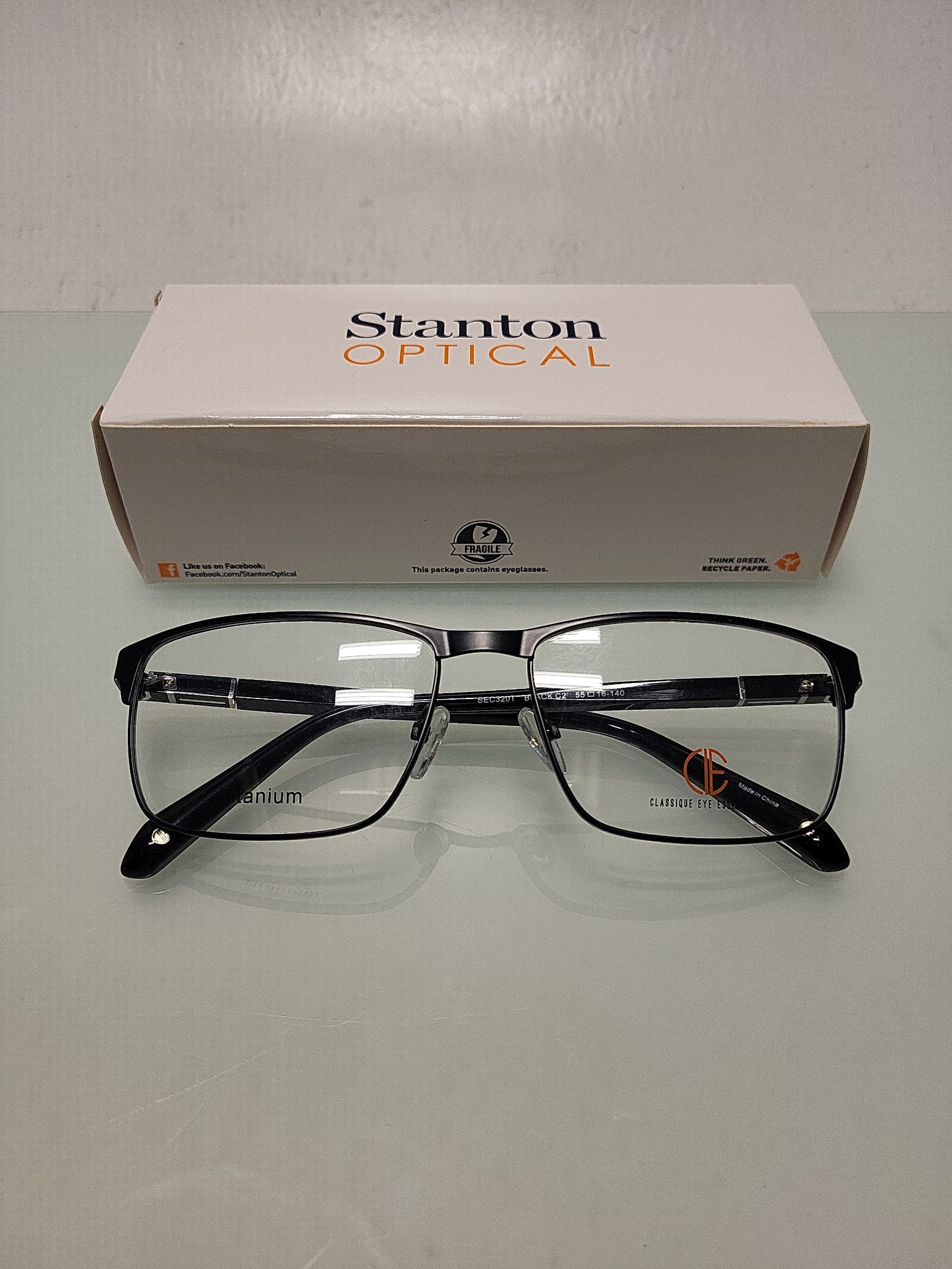 Classique Eye Essentials SEC320T Black C2 Eyeglasses