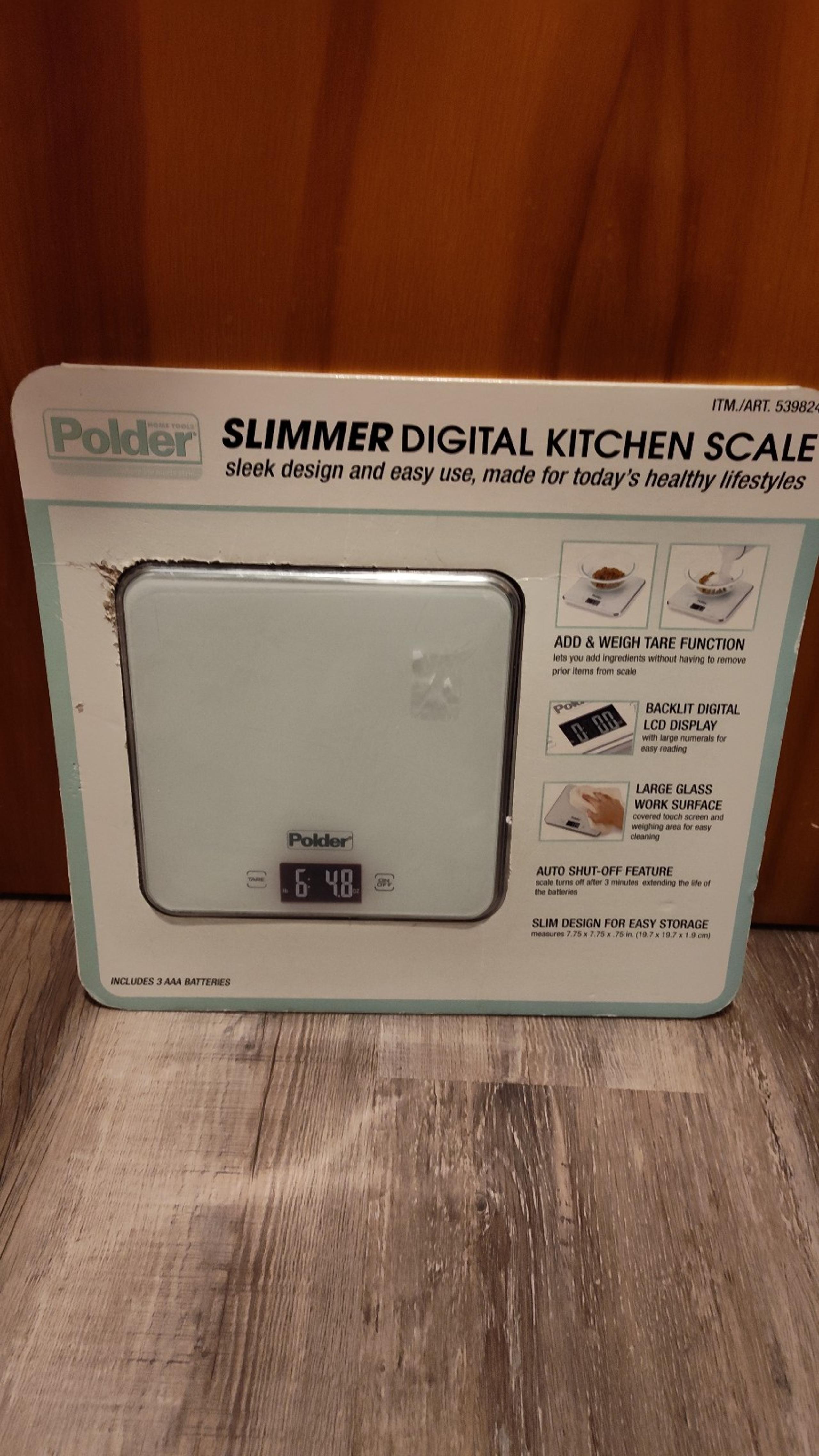 NWT! POLDER SLIMMER DIGITAL SCALE