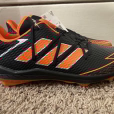 ADIDAS SIZE 10.5 ADIZERO AFTERBURNER 7 GOLD BASEBALL CLEATS FV9397 MENS
