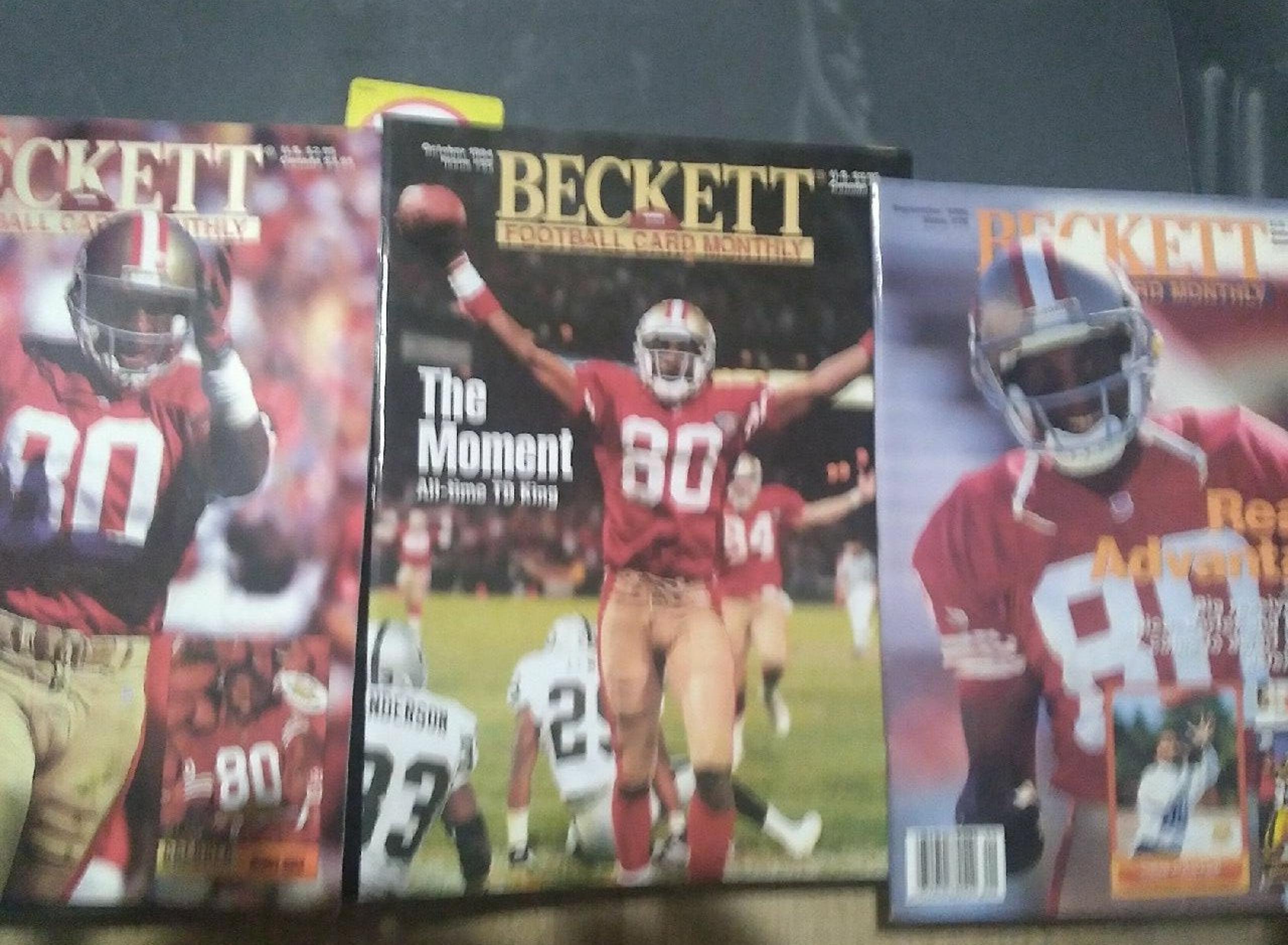 The GOAT Jerry Rice cover Beckett X3