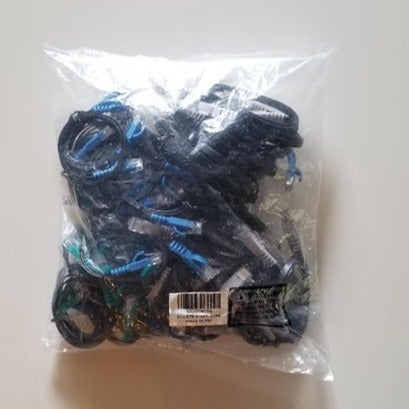 50-Pack Cat6 Flat Ethernet Network Cables, 2 Feet, RJ45, 5 Colors, Brand New