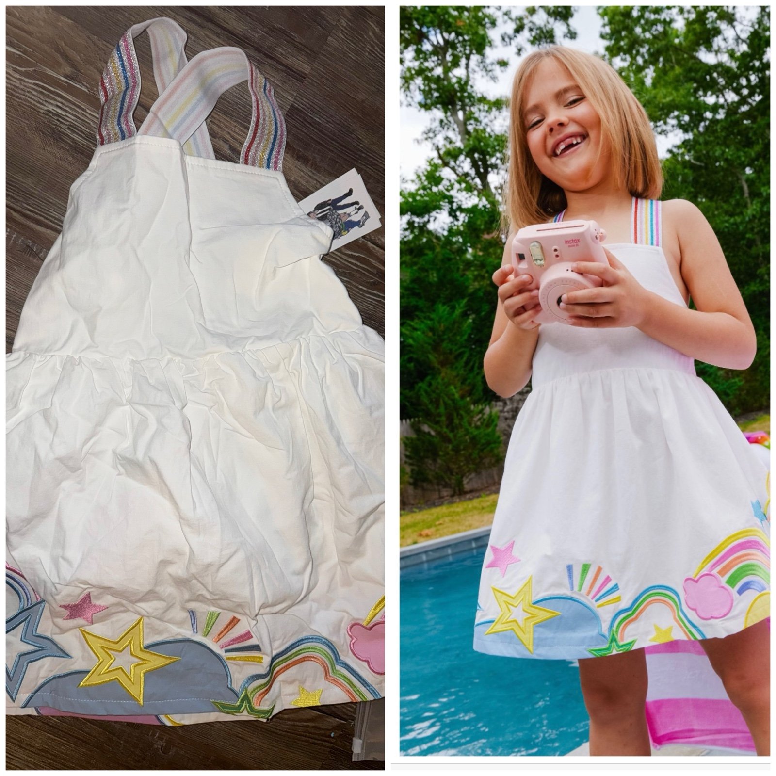 NWT Lola and the Boys rainbow dress size 8 but runs like size 5-6, 6-7.