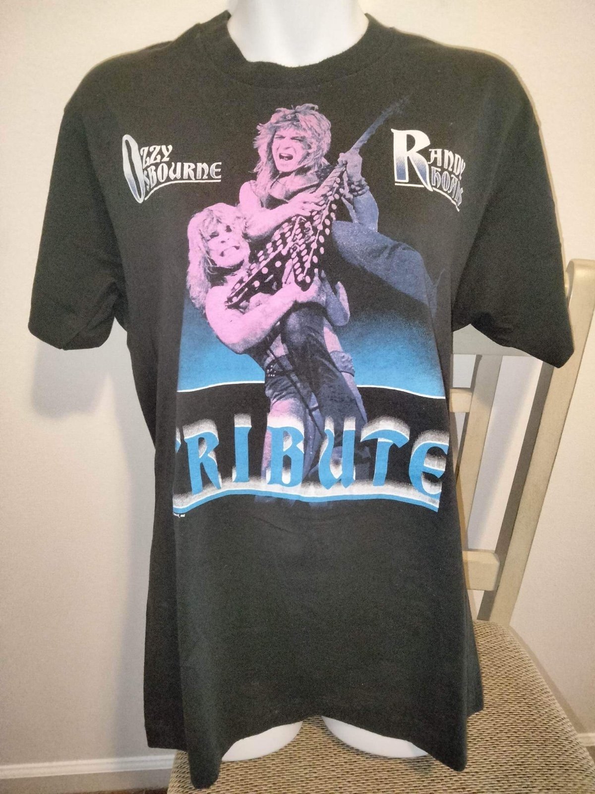 1987 L Ozzy Ozbourne Randy Rhodes Tribute ,Screen Stars , 19 ptp x 27 L