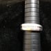 C1970s EC 925 Size US 9 1/2 Band Ring Inlaid with 9 Clear Stones Male or Female