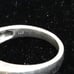 C1970s EC 925 Size US 9 1/2 Band Ring Inlaid with 9 Clear Stones Male or Female