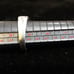 C1970s EC 925 Size US 9 1/2 Band Ring Inlaid with 9 Clear Stones Male or Female