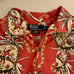 Vintage Polo Ralph Lauren Orange Floral Hawaiian Shirt