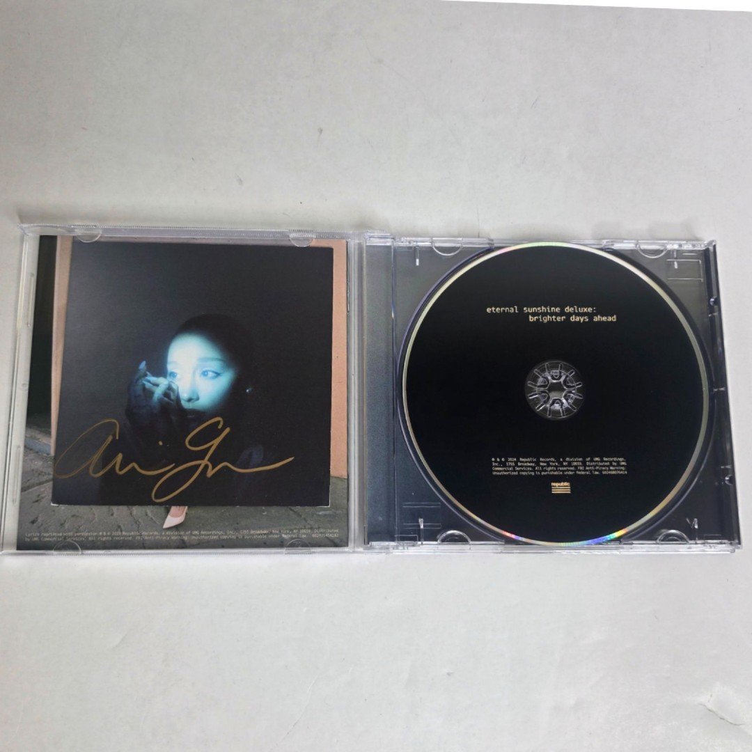 SIGNED Ariana Grande – Eternal Sunshine Deluxe: Brighter Days Ahead CD - GOLD