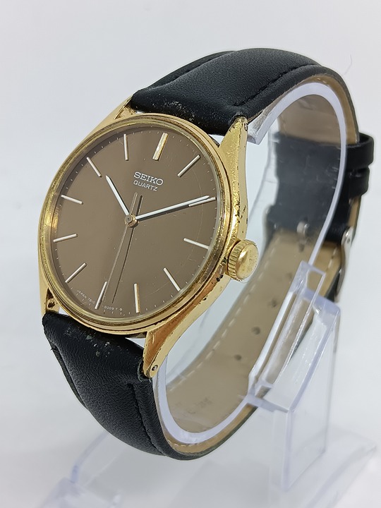 VINTAGE Seiko 7810-8049 Men’s 33mm Gold Tone Mirror Dial Quartz Watch PLS READ