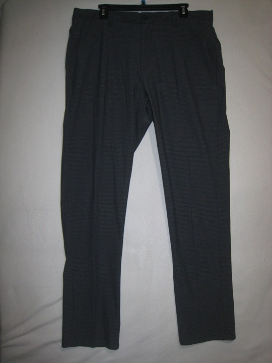 Hickey Freeman Men's 5 Pocket Honeycomb Commuter Pant Charcoal 125 Sz 36x32
