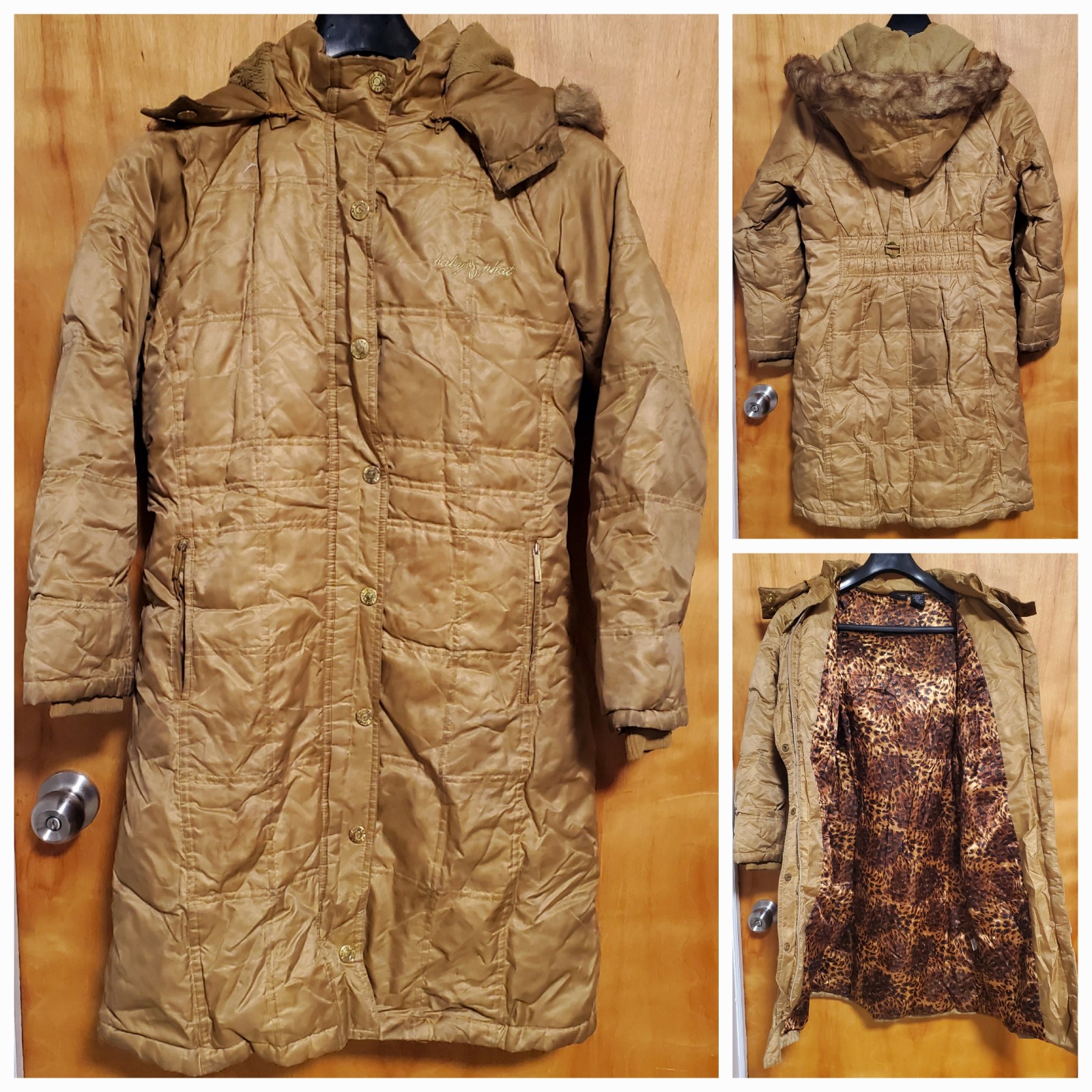 BABY PHAT BEIGE DOWN GIRL WARM COAT JACKET