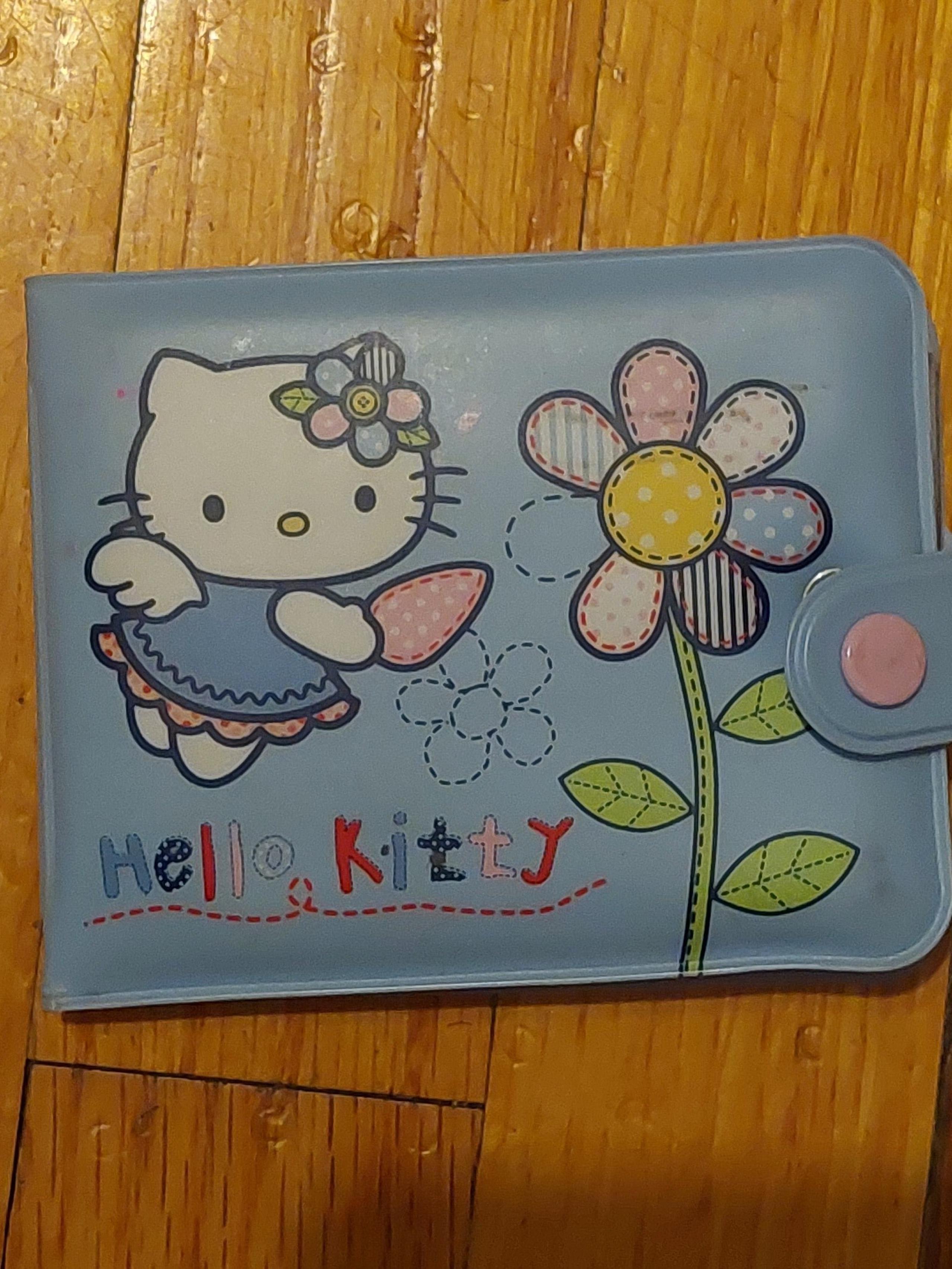 2004 Blue Flower Hello Kitty Wallet B