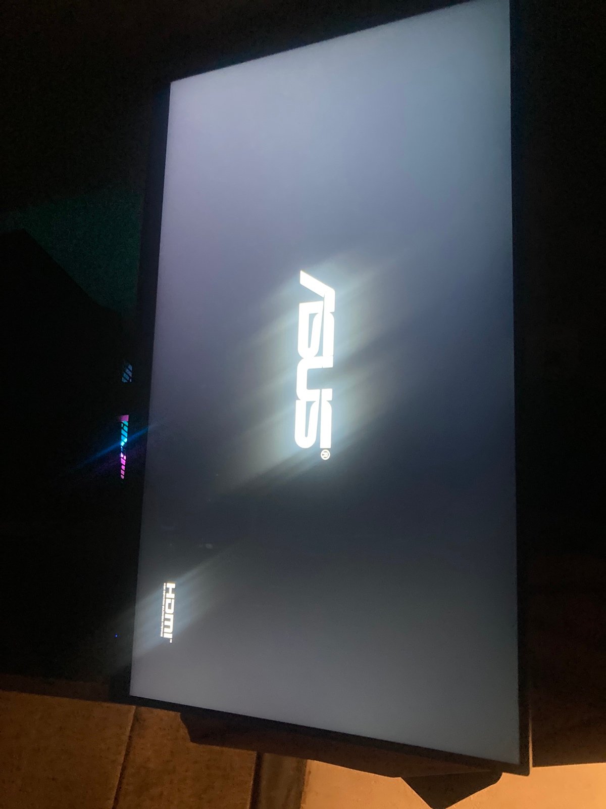 gaming pc with monitor and keyboard and mouse