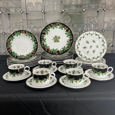 Holiday Bouquet by Waverly - ESTATE SET - 30pcs of Vintage Holiday China