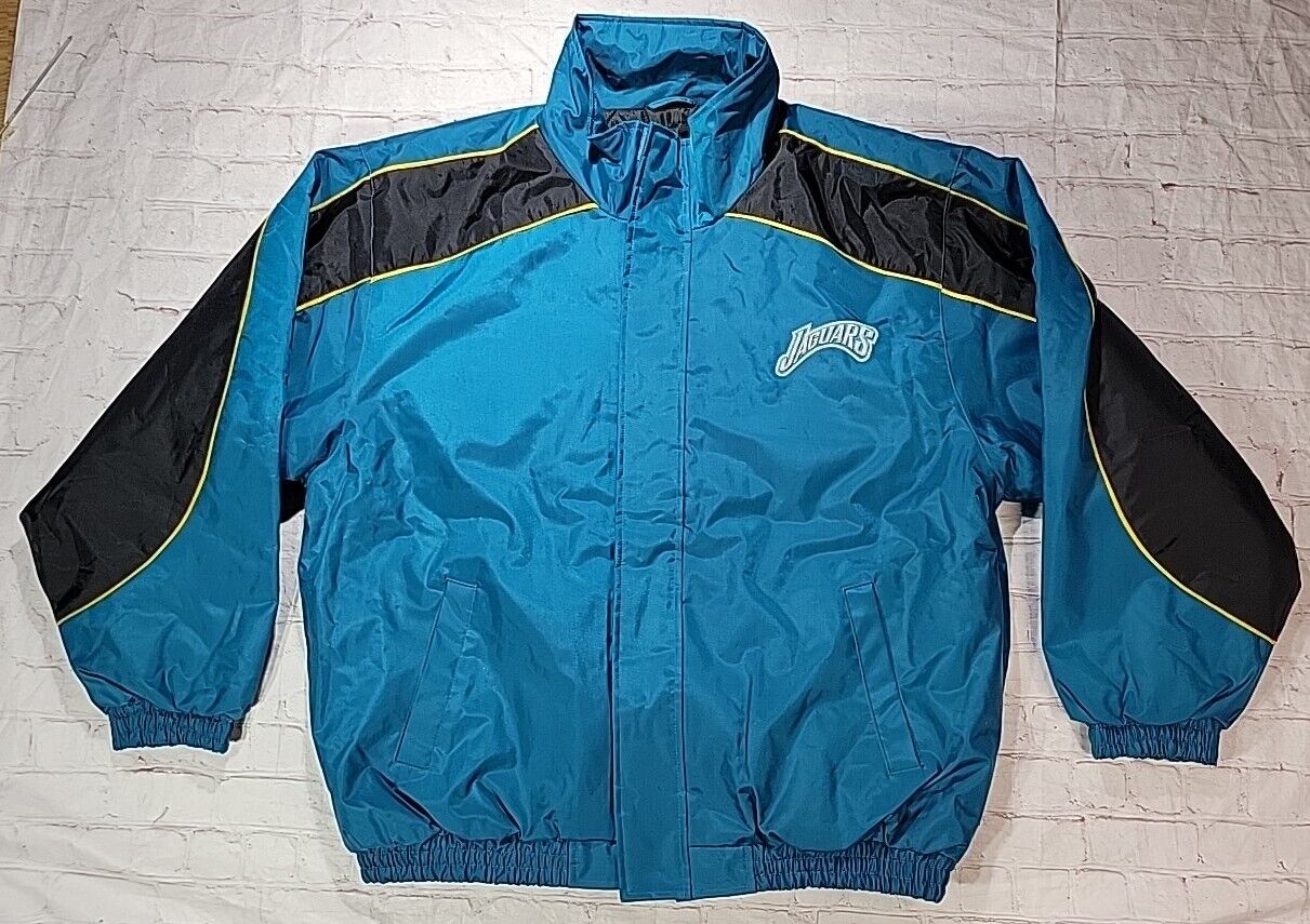 Jeff Hamilton Pro Sport Jacksonville Jaguars NFL Teal Coat Size XXL 2XL