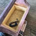 Vintage Figi carpenter Workshop Box Figurine Trinket Box with Lid tools