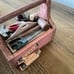 Vintage Figi carpenter Workshop Box Figurine Trinket Box with Lid tools