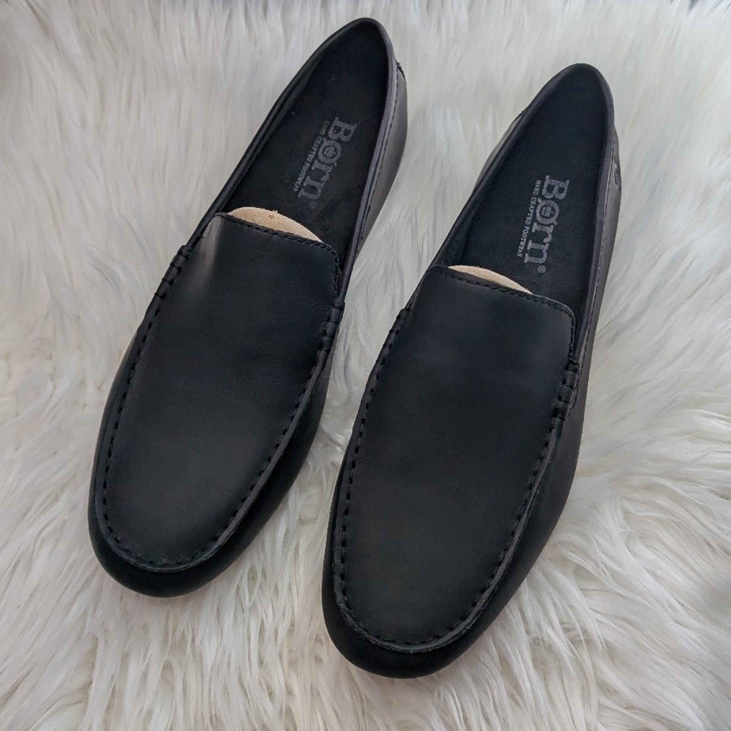 Born Allan Loafer Black Full Grain Leather - H38203 | Men's 10 M