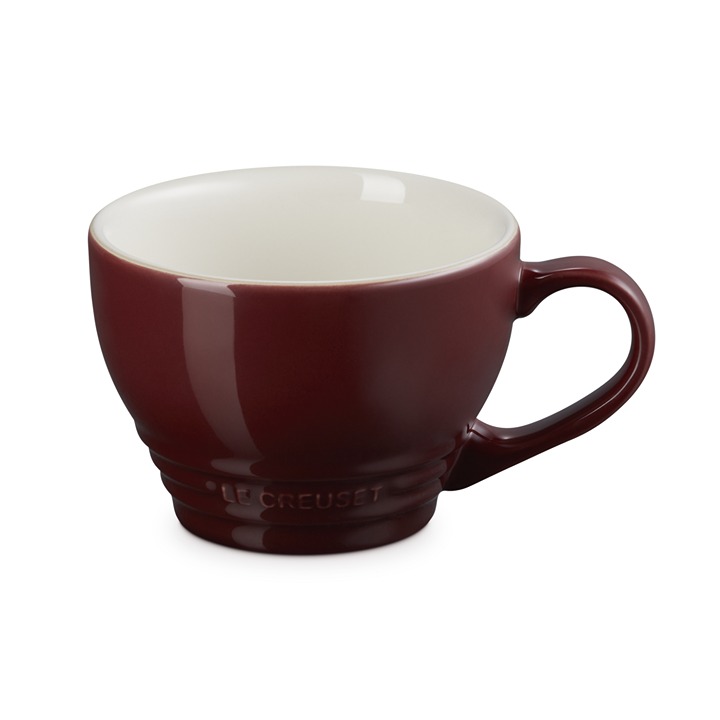 Le Creuset Stoneware Set of 2 Bistro Mug/Giant Cappuccino, 14oz Rhone NEW
