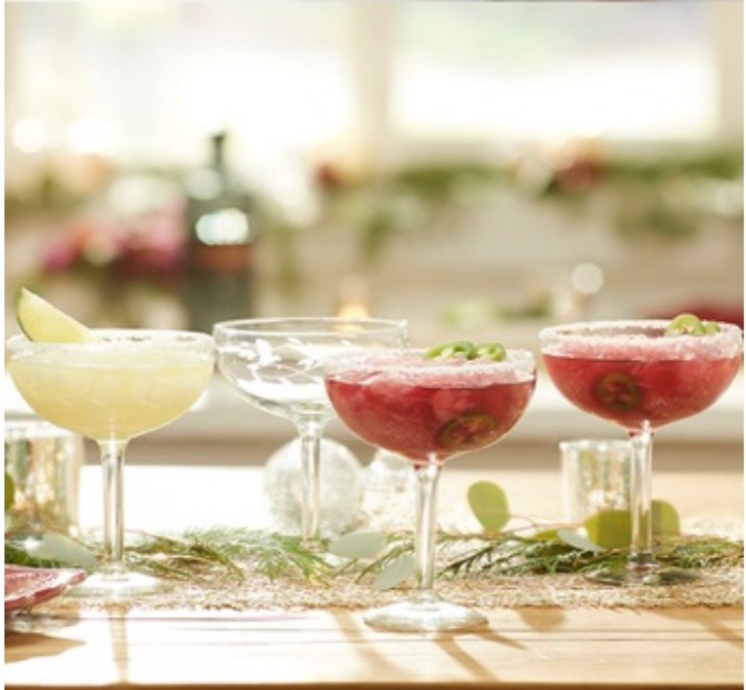 Princess House Heritage Margarita Glasses (4)