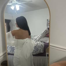 NWT White Truffle Party Dress! + White Long Gloves! Deargy Brand