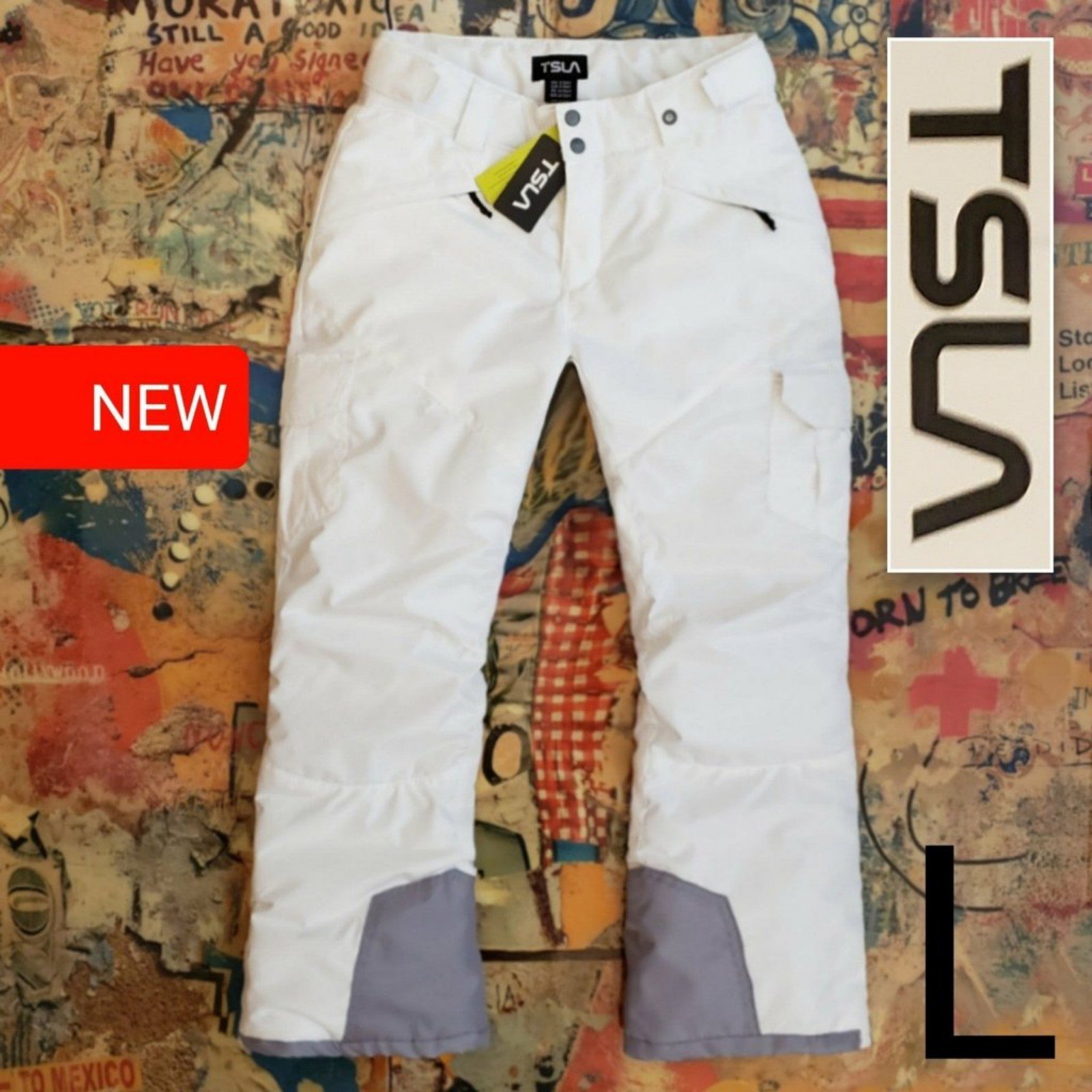120 New TSLA 6K Waterproof Insulated Cargo Snowboard Pants /Ski Pants! L