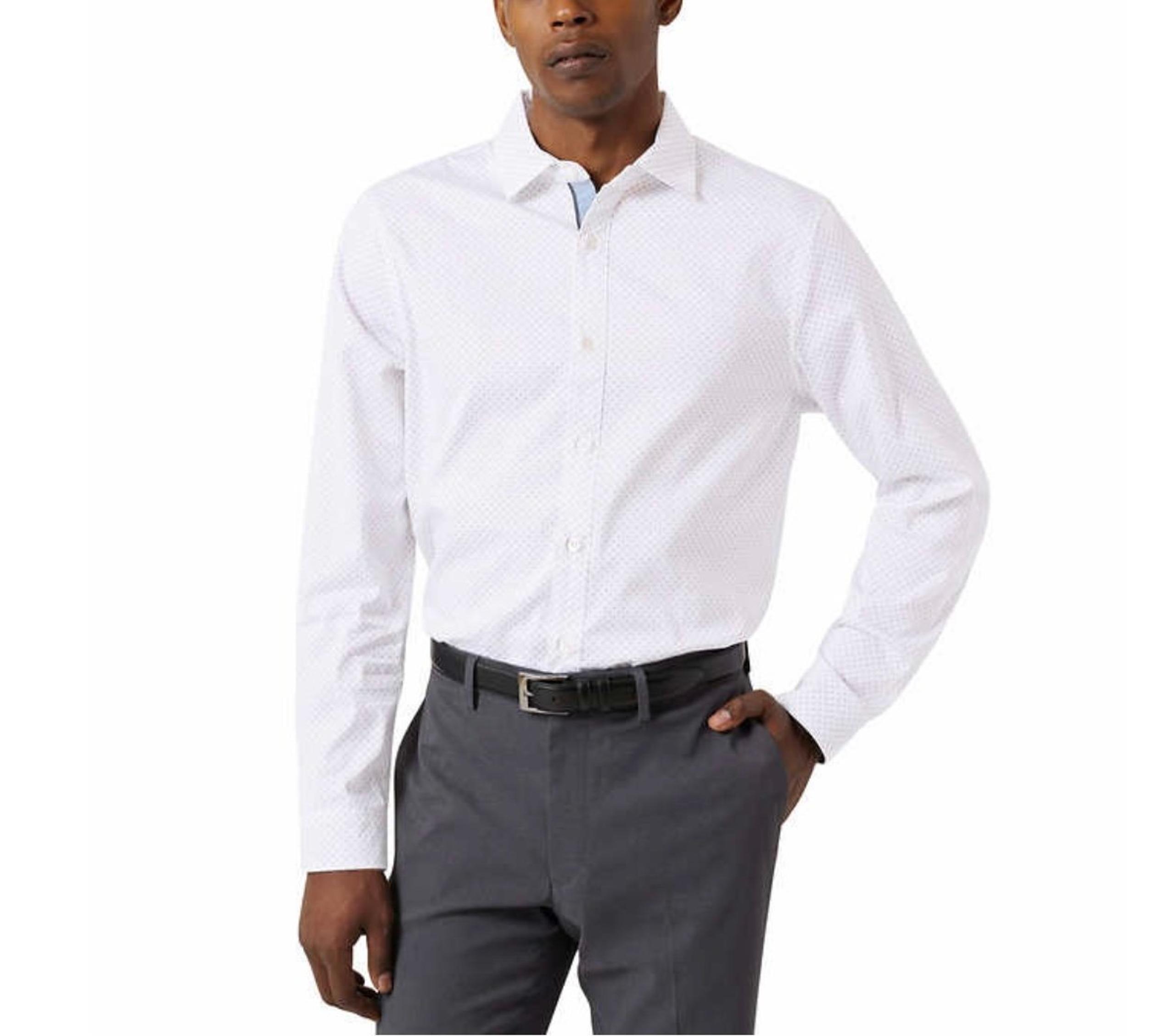 Tahari Men’s Luxe Woven Dress Shirt