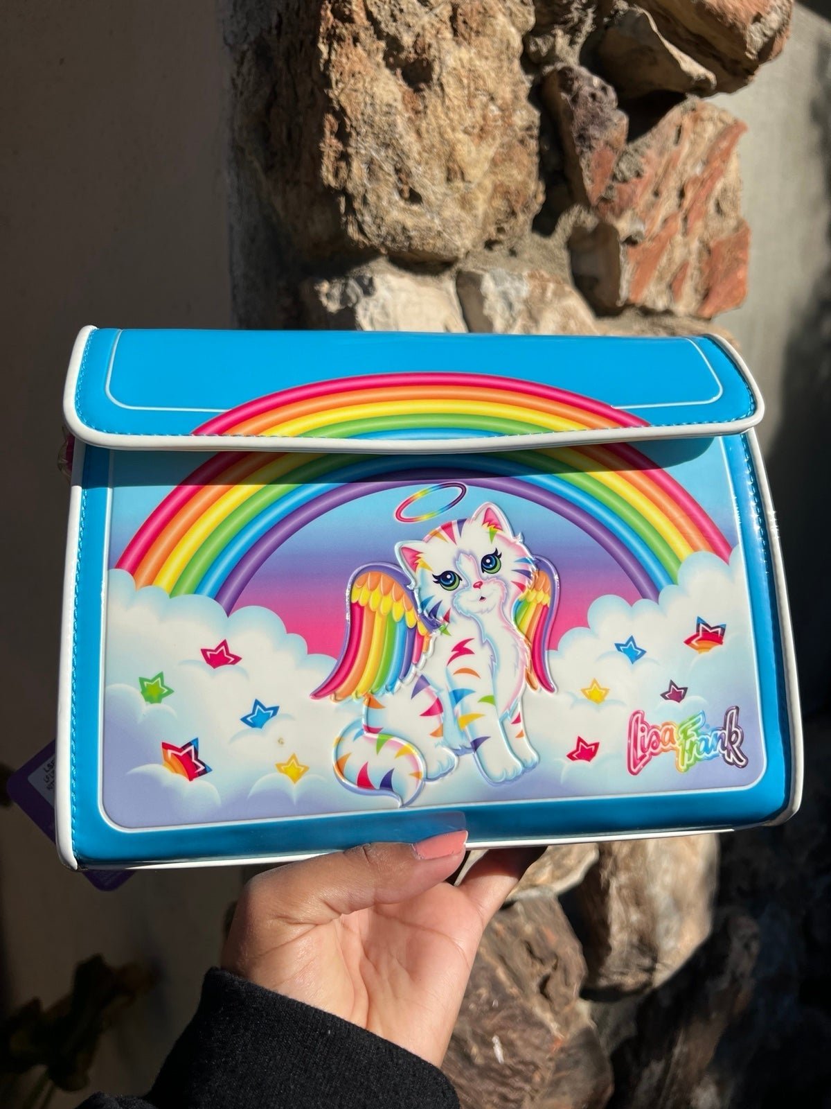 BNWT Loungefly Lisa Frank Angel Kitty Crossbody Bag