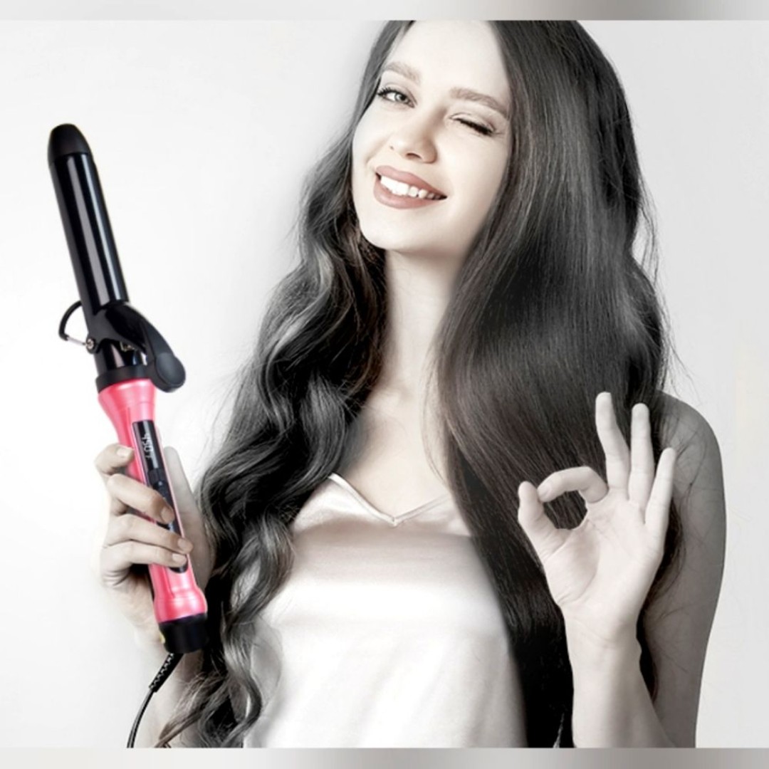 Beach Wave Curling Iron Wand 1 1/4 Inch, Hair Curler for Long Hair, Professional