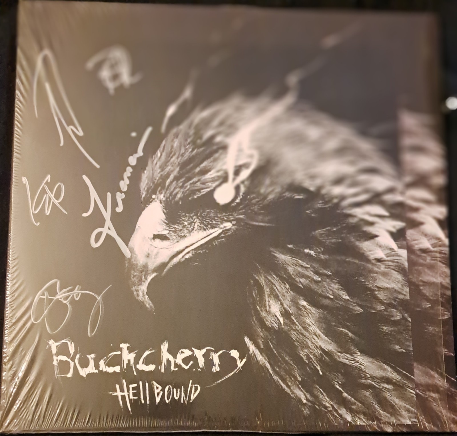 Buck Cherry Autographed Hellnound Grey Vinyl