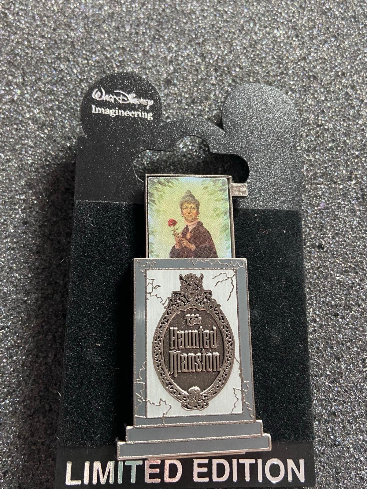 WDI Haunted Mansion Stretching Room Black Widow Slider Pin LE300