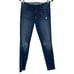 Wilson Gabrielle Raw Waist Busted Knees Raw Hem Stretch Skinny Jeans 28