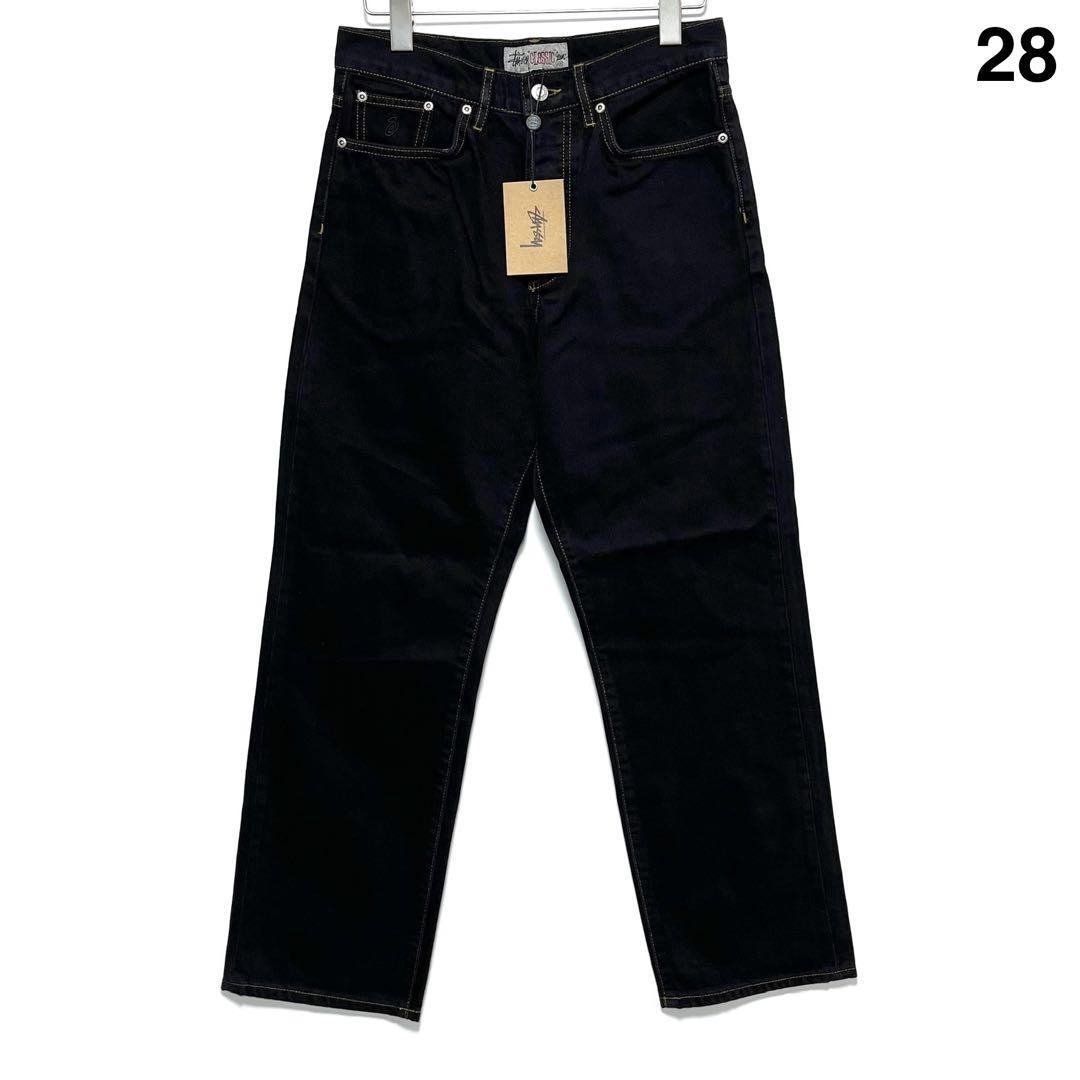 New STUSSY CLASSIC JEAN DENIM 28 BLACK