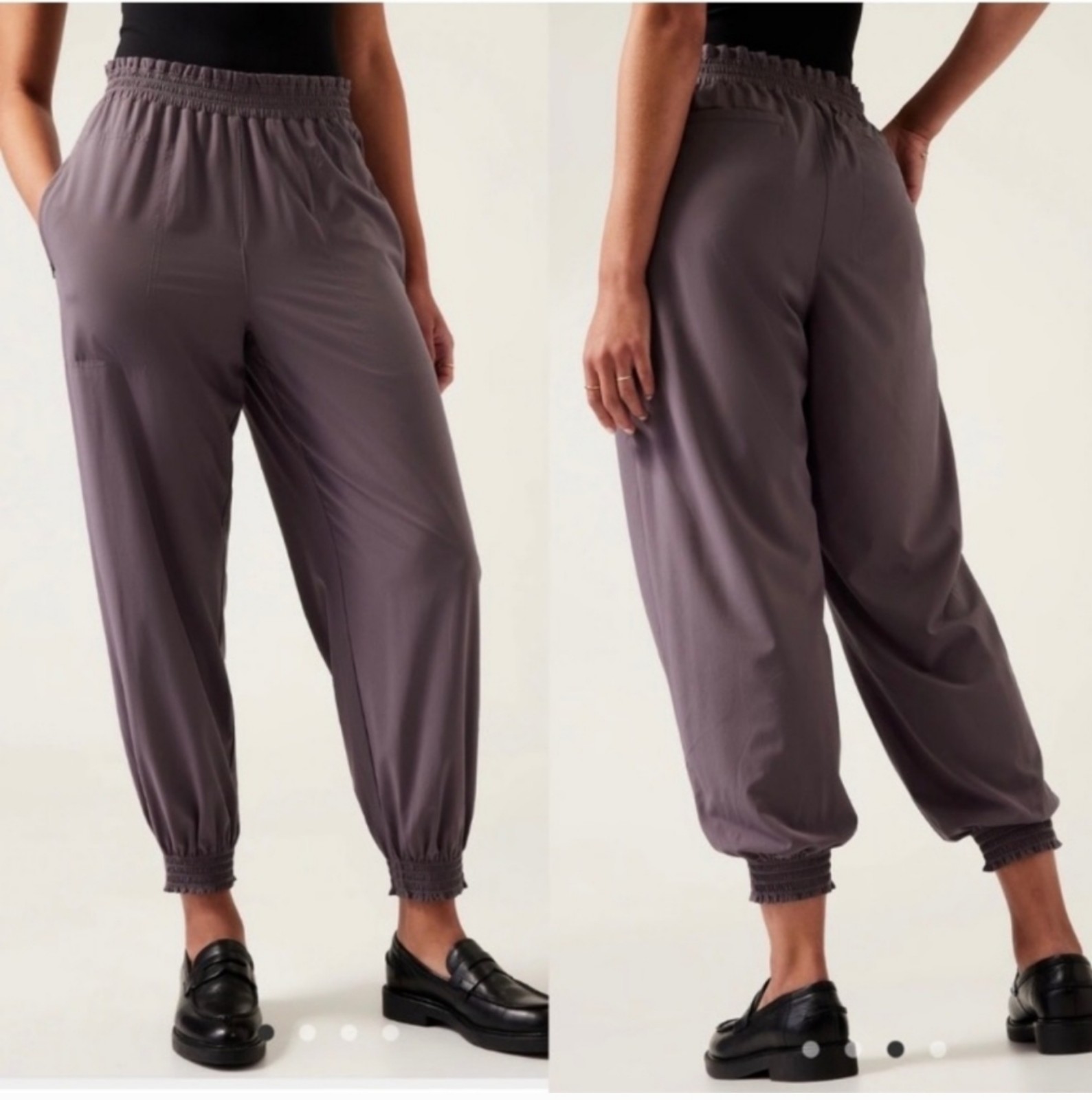 Athleta Dusk Violet Savannah Jogger Travel Work Pant Size 20