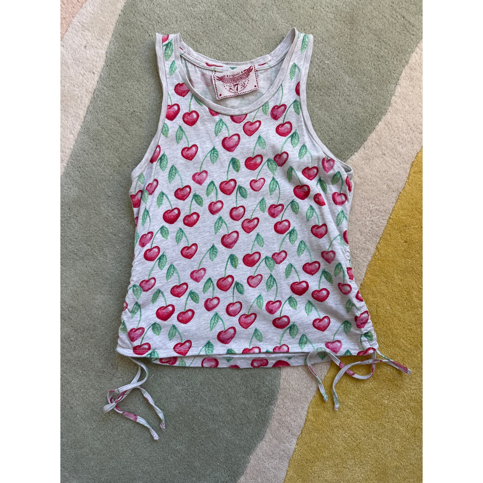 Paper Wings Cherry Heart Top
