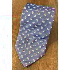 NEW Burberry BLUE Mens 100% Silk Tie Authentic Italy Made 3.75