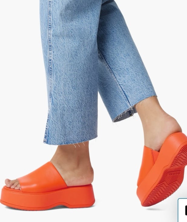 Sorel Dayspring Platform Slide Sandal Size 7-7.5