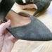 CORSO COMO Women's Green Suede Crossover Strap Zip Heel Pointed Toe Pumps sz 6.5