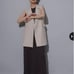 Arpege story Alpage Pearl Button Long Gilet Tailored Gilet