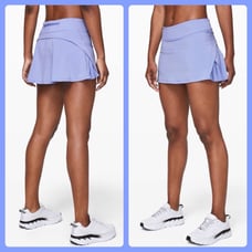 NWOT Lululemon Play Off the Pleats Skirt in Hydrangea Blue. Sz. 4