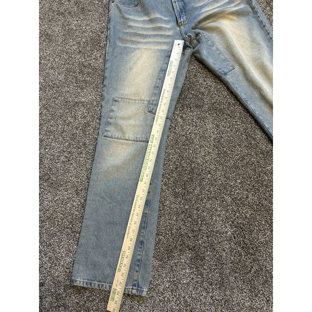 公式サイト Men's Gee F. John Retro 34 x 36 106 Size Jeans Patchwork パンツ