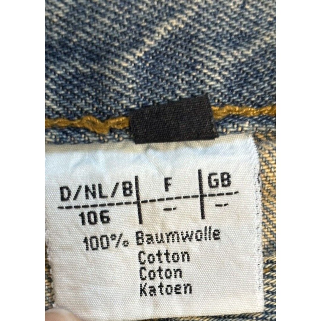 John F. Gee Men's Retro Patchwork Jeans Size 106 36 x 34