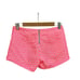 Lilly Pulitzer Liza Shorts Jaquard Hot Pink Geometric Pattern Zip Back - Size 00