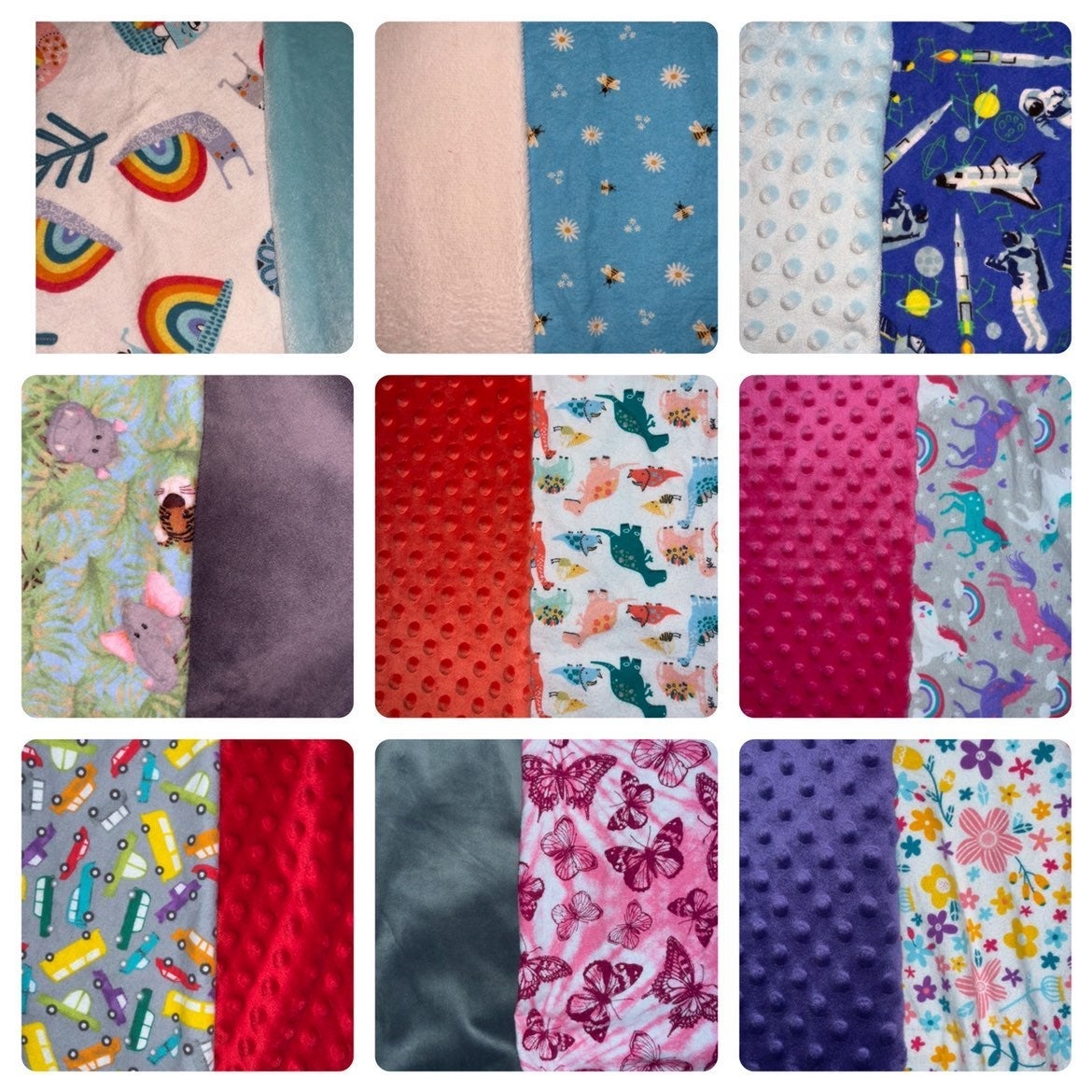 Custom Minky blankets