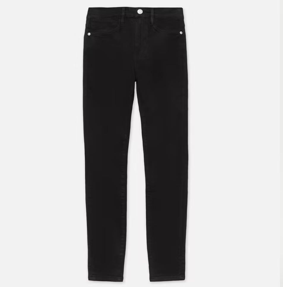 NWT Frame Le High Skinny Crop Jeans Size 26 in Black