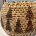 Vintage Papua New Guinea Round Hand Woven Buka Basket W/Lid And Handle