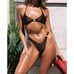 NWT Princess Polly NEVAEH SHINE Set(Bikini & Top) BROWN size 2